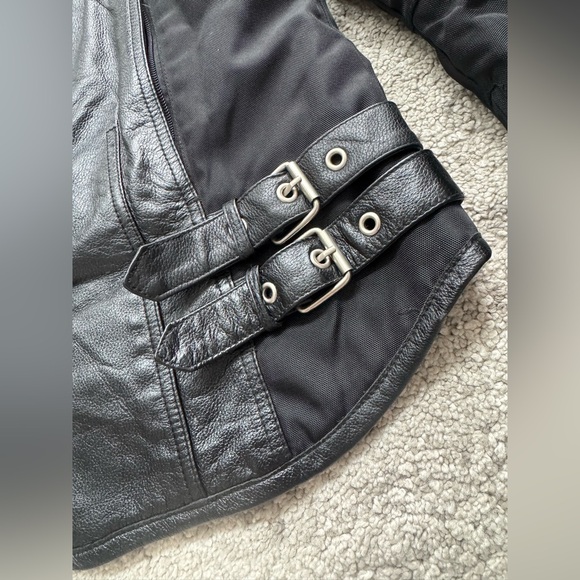 Hein Gericke Women’s Motorcycle Moto Jacket Size 8 – Leather & Textile - Picture 12 of 14
